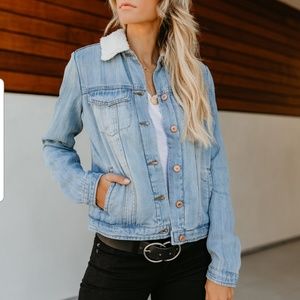 Vici Davis Shearling Denim Jacket